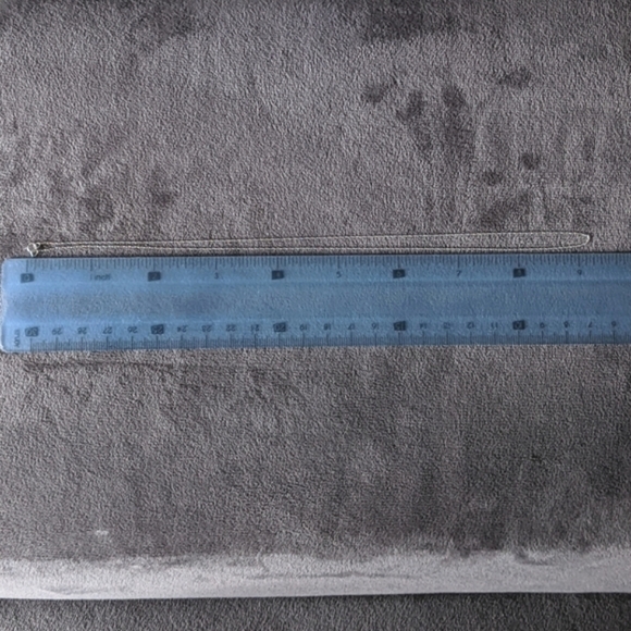 10K solid white gold 18" fine chain necklace - Picture 5 of 6